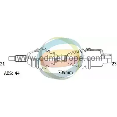 Приводной вал ODM-MULTIPARTS W0T625 3754532 FZ 2IXU 18-292171 изображение 0