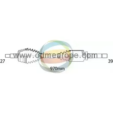 Приводной вал ODM-MULTIPARTS 50E630 O 18-292240 3754540 9TLRHYA изображение 0