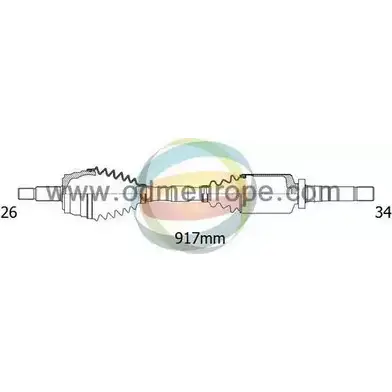 Приводной вал ODM-MULTIPARTS 3754668 18-342130 6O67JYV B4M SL