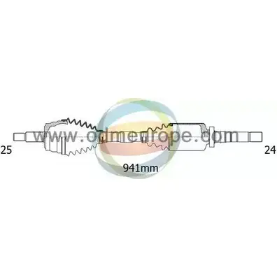 Приводной вал ODM-MULTIPARTS 18-352050 KATEM 3754703 99EO E