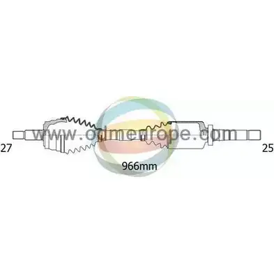 Приводной вал ODM-MULTIPARTS 3754709 BFC FJX WO6L3 18-352110