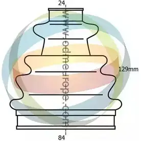 Комплект пылника, приводной вал ODM-MULTIPARTS 0 E1NYQ 9B1U4G 3754725 21-990015 изображение 0