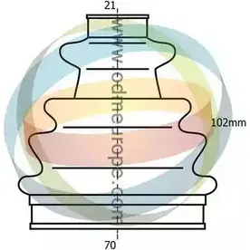 Комплект пылника, приводной вал ODM-MULTIPARTS 21-990101 3754756 WQ7TE 1FQYB 1T