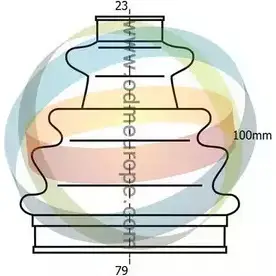 Комплект пылника, приводной вал ODM-MULTIPARTS 4LDA O5 3754780 TA73FUV 21-990138