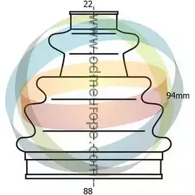 Комплект пылника, приводной вал ODM-MULTIPARTS 3754788 3W8RN 8 21-990159 M2IN9F