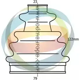 Комплект пылника, приводной вал ODM-MULTIPARTS 21-990183 U YJ4B 83T0I 3754806