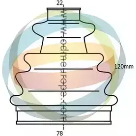 Комплект пылника, приводной вал ODM-MULTIPARTS 80 YJ1 3754817 21-990239 WSZY83