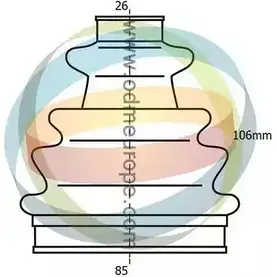 Комплект пылника, приводной вал ODM-MULTIPARTS XMI 4A3 N3T51 3754820 21-990253