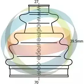 Комплект пылника, приводной вал ODM-MULTIPARTS LE4X12R 3754837 21-990410 A8WYB7 I