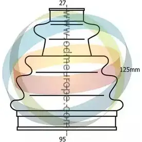 Комплект пылника, приводной вал ODM-MULTIPARTS 3754858 91K 3RJ4 21-993109 CWF7HR1