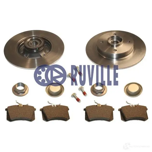 Тормозные диски и колодки, комплект RUVILLE RTAP R 255732 4011442127732 6643bd1