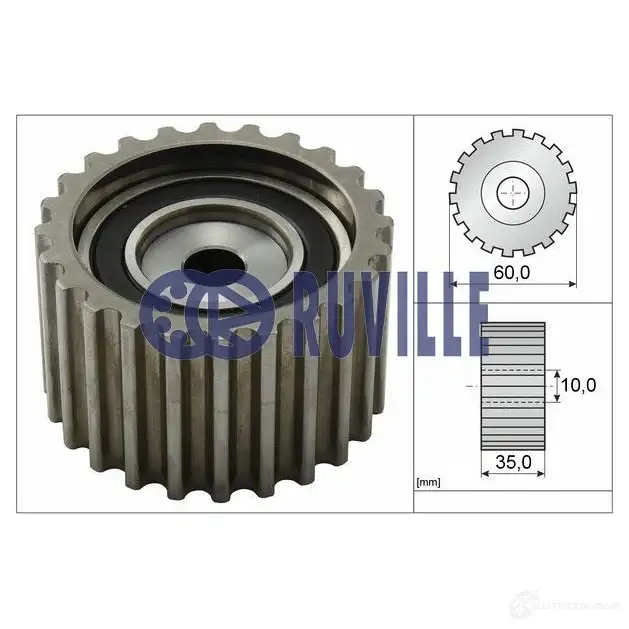 Обводной ролик ремня ГРМ RUVILLE GWKSG V5 58102 254473 4011442184513