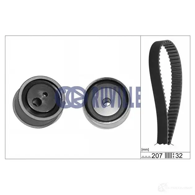 Комплект ремня ГРМ RUVILLE 254553 5840770 207SHP+ 320H 5555XS