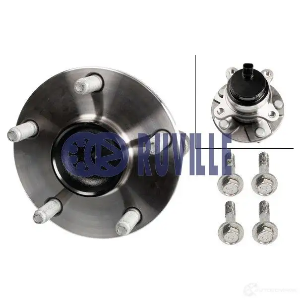 Подшипник ступицы колеса, комплект RUVILLE 256222 J XW9B91 6993 4011442059835