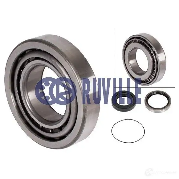 Подшипник ступицы колеса, комплект RUVILLE WA7 W676 256380 7307 4011442106553