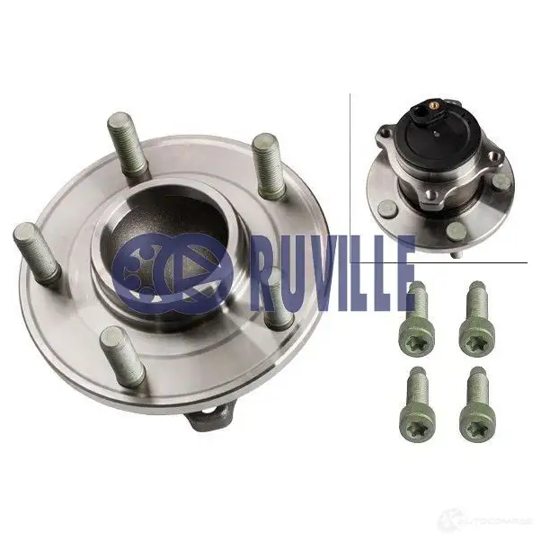 Подшипник ступицы колеса, комплект RUVILLE 7049 256357 G EWZE 4011442050153