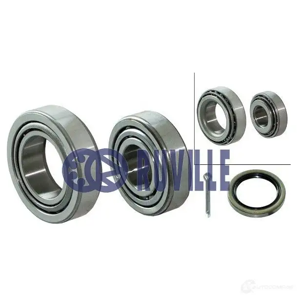 Подшипник ступицы колеса, комплект RUVILLE 6918 AM IU4 256155 4011442105860 изображение 0