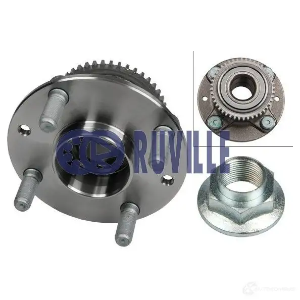Подшипник ступицы колеса, комплект RUVILLE 4011442106331 7024 0EPN K 256337