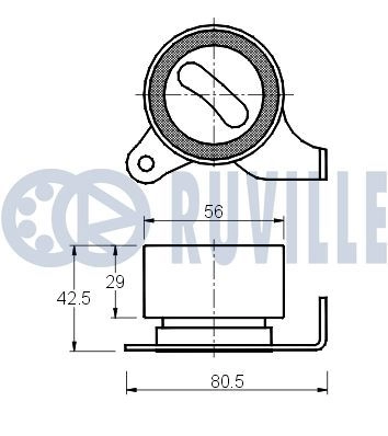 Натяжной ролик, ремень ГРМ RUVILLE XOXP 1Z7 540517 1440084484 изображение 1