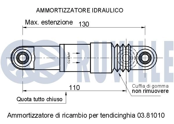 Амортизатор, поликлиновой ремень RUVILLE H0M L4 1440085718 541751 изображение 1