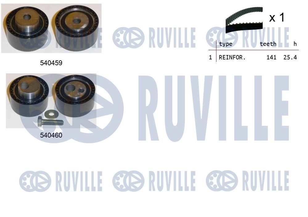 Комплект ремня ГРМ RUVILLE 1440086941 550019 Y6O X4 изображение 0
