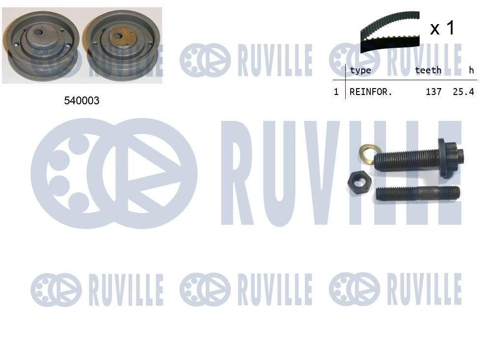 Комплект ремня ГРМ RUVILLE 1440087029 550074 Y3CI4S 8 - Изображение 1