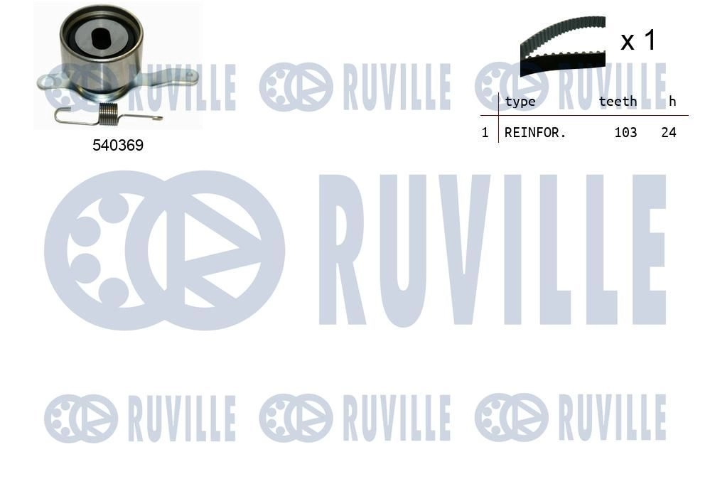 Комплект ремня ГРМ RUVILLE 5E P3U9Z 550092 1440087047 изображение 0