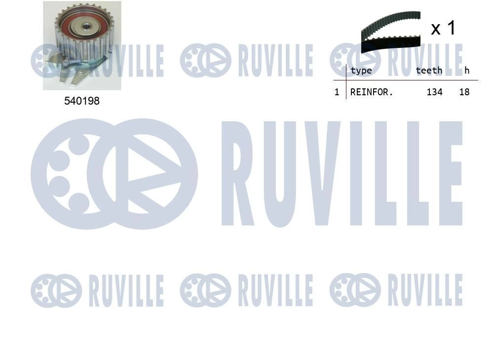 Комплект ремня ГРМ RUVILLE 1440087055 P M0G82 550098 - Изображение 1