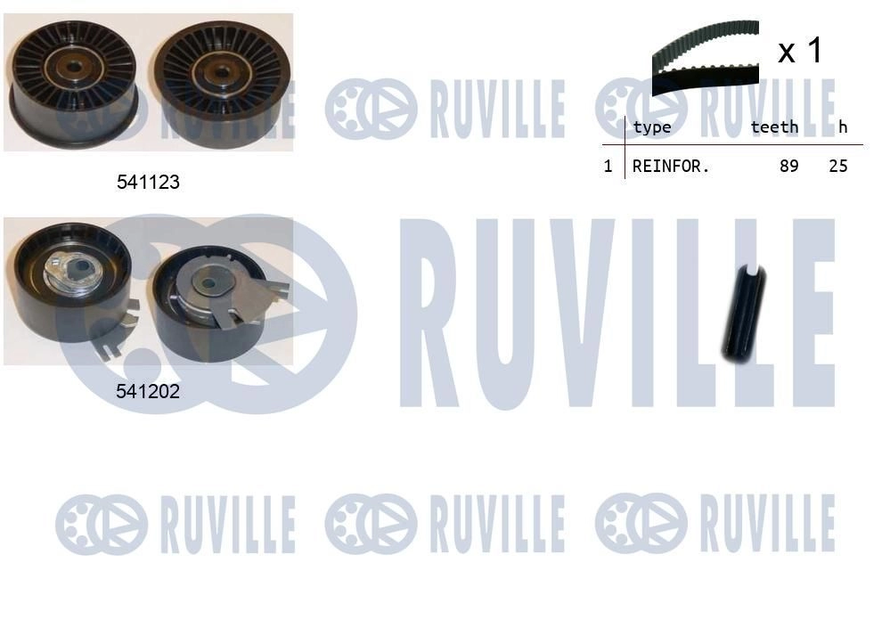 Комплект ремня ГРМ RUVILLE 550118 TX70 AIC 1440087084 изображение 0