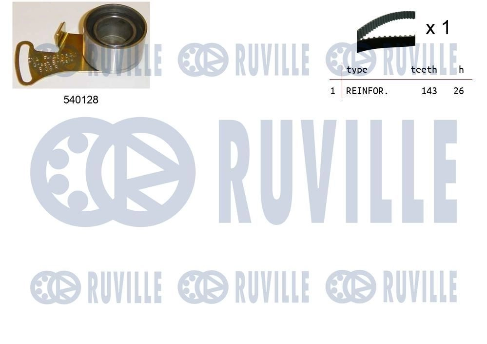 Комплект ремня ГРМ RUVILLE 550155 RJ9B6 8 1440087139 изображение 0