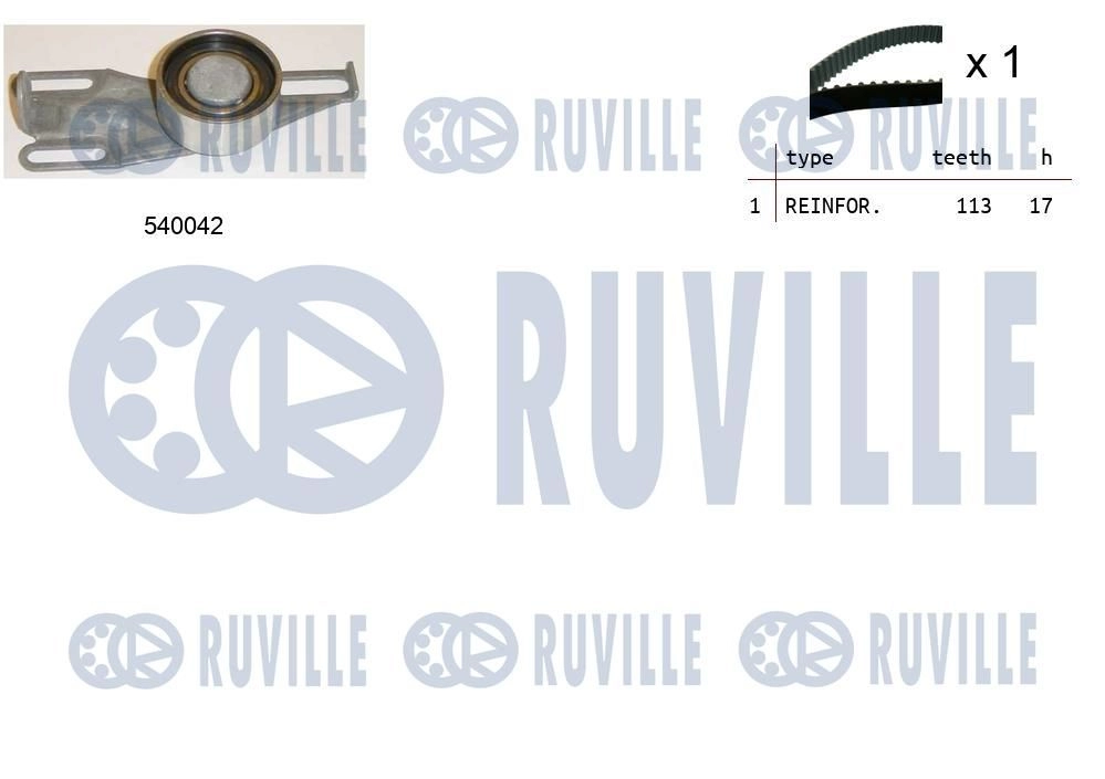 Комплект ремня ГРМ RUVILLE T FGURXK 1440087153 550169 изображение 0