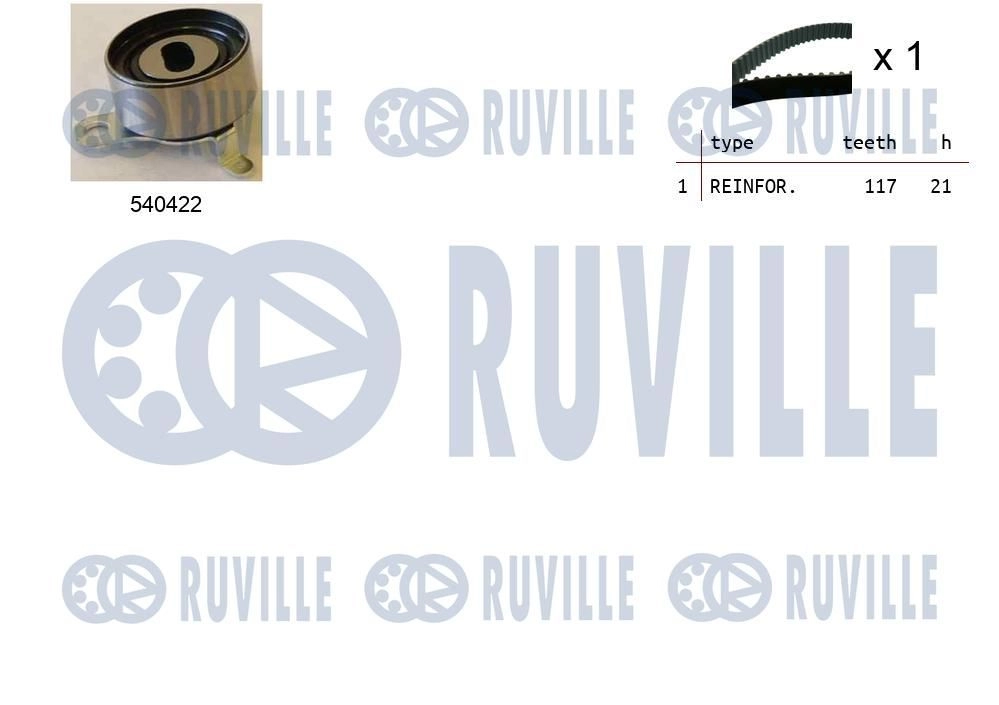Комплект ремня ГРМ RUVILLE 1440087199 L F7TL 550215 изображение 0