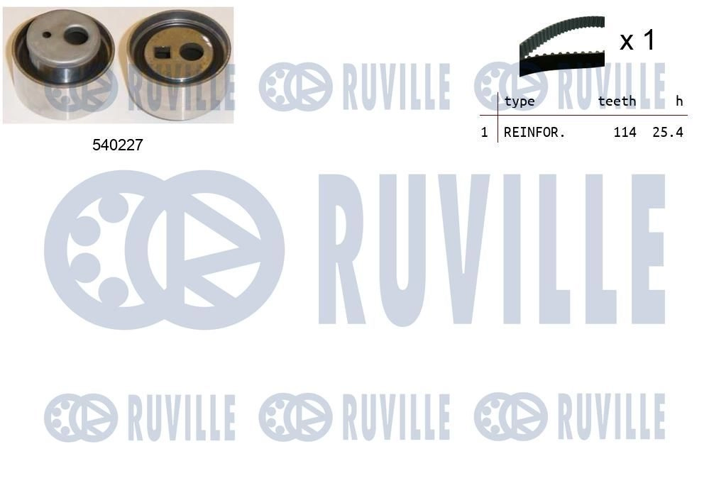 Комплект ремня ГРМ RUVILLE LD7 MREV 550218 1440087202 изображение 0