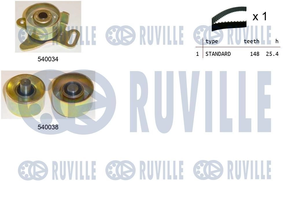 Комплект ремня ГРМ RUVILLE 550246 1440087233 SMT J60 - Изображение 1