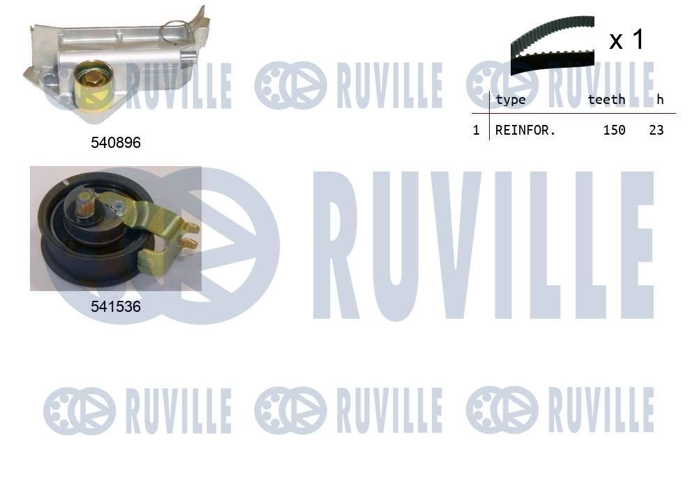 Комплект ремня ГРМ RUVILLE 550251 H A8MB 1440087238 изображение 0