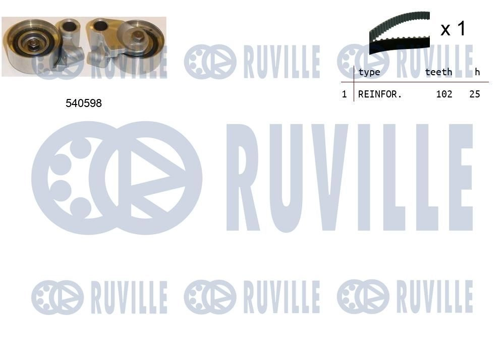 Комплект ремня ГРМ RUVILLE 550266 1440087256 M0J FQKJ - Изображение 1