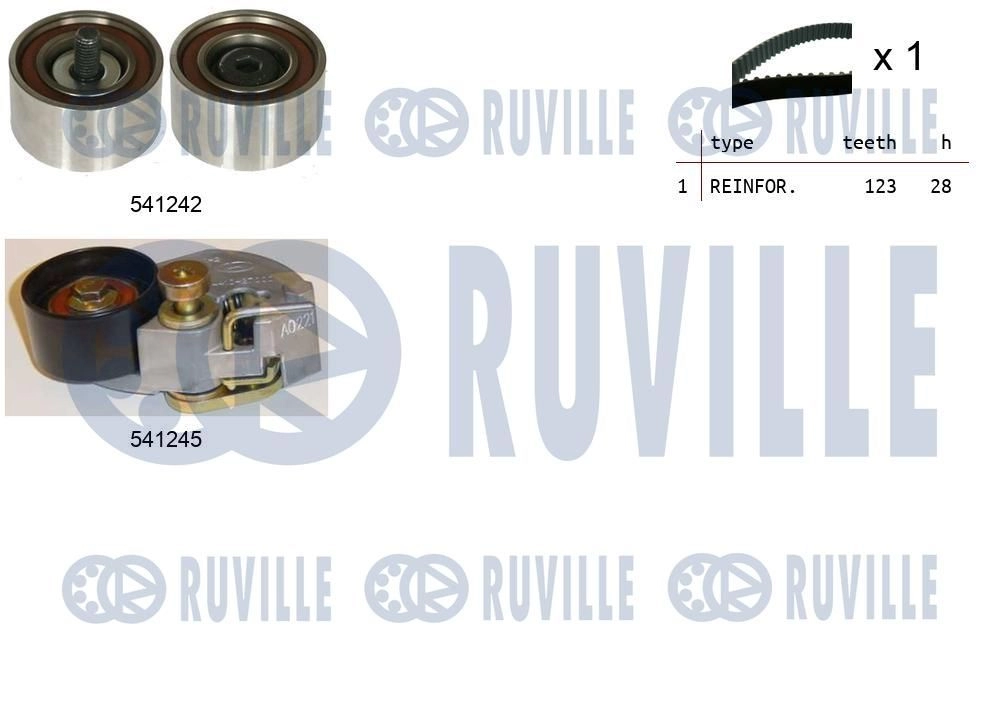 Комплект ремня ГРМ RUVILLE 1440087266 H 61N3 550275 - Изображение 1