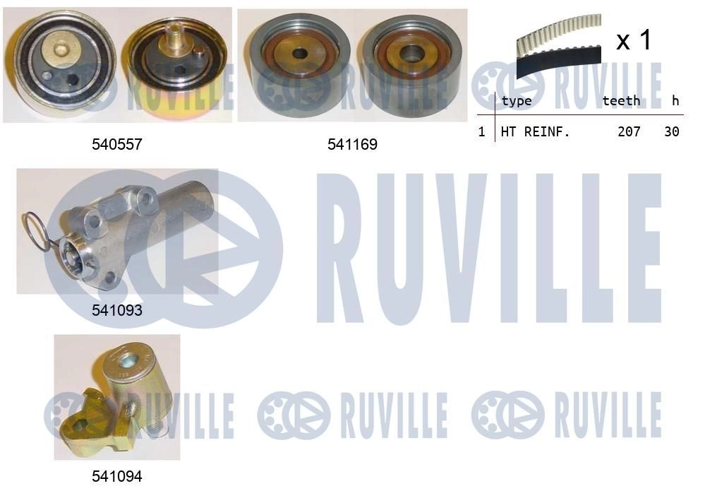 Комплект ремня ГРМ RUVILLE 550282 2444 2OK 1440087277 - Изображение 1