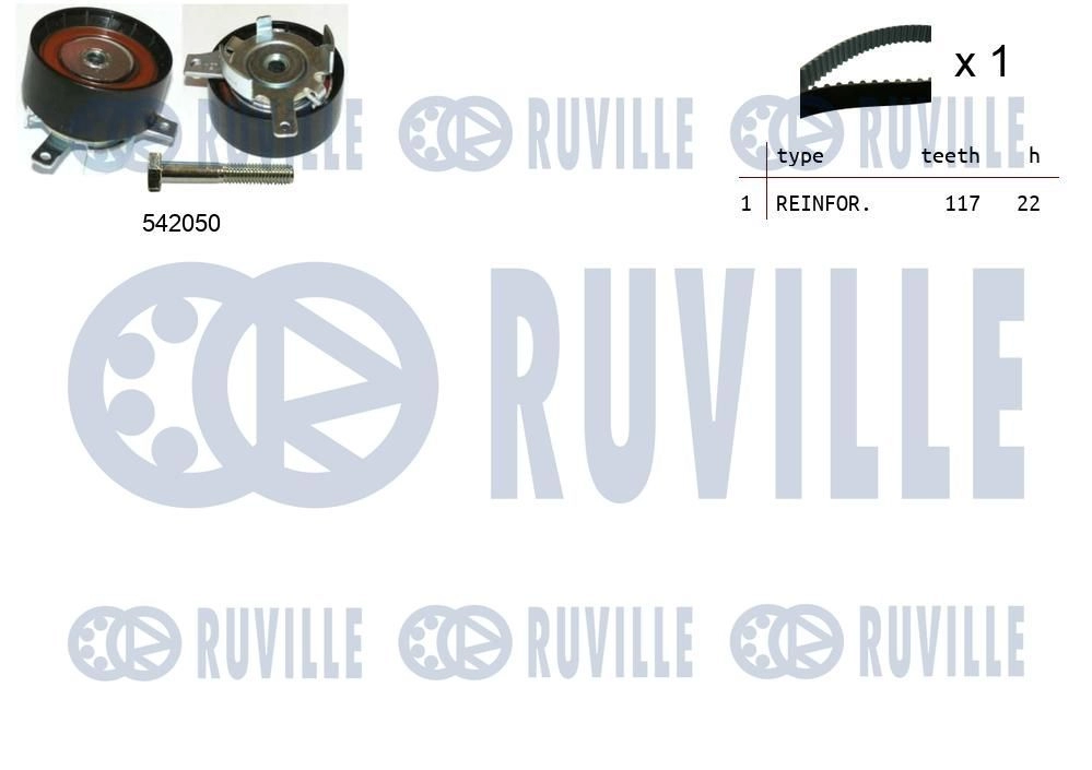 Комплект ремня ГРМ RUVILLE 6MV FG 1440087308 550304 изображение 0