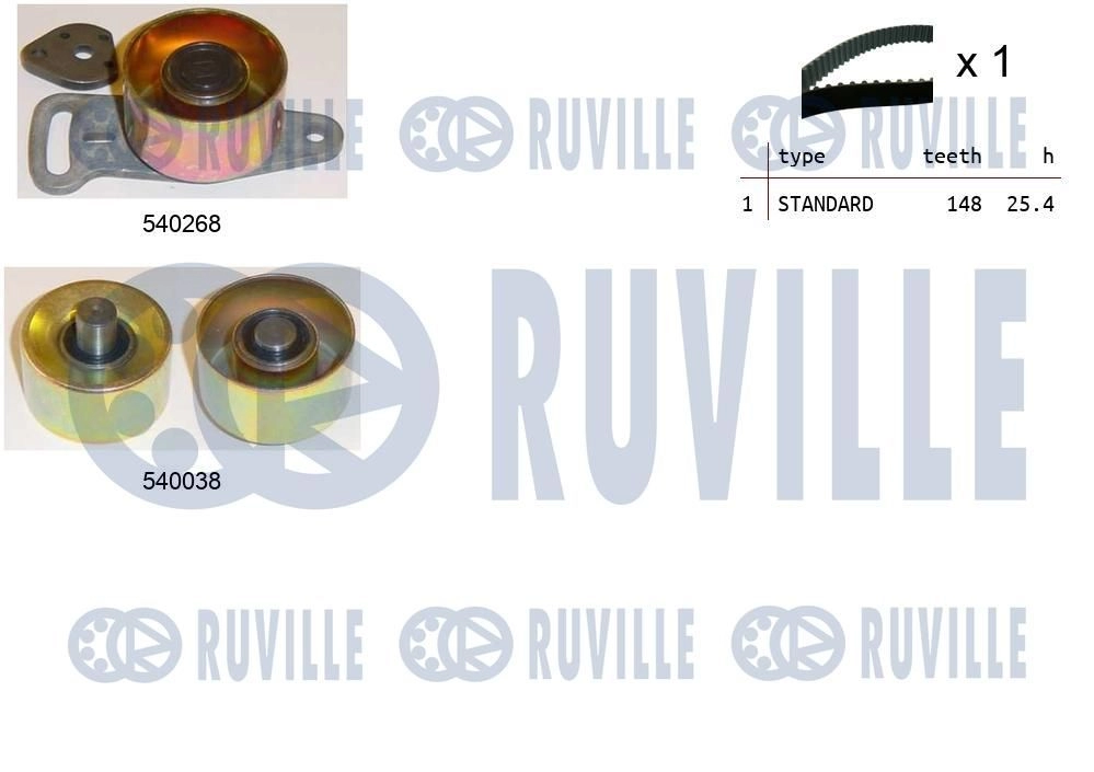 Комплект ремня ГРМ RUVILLE 550346 S6SU 0 1440087368 - Изображение 1