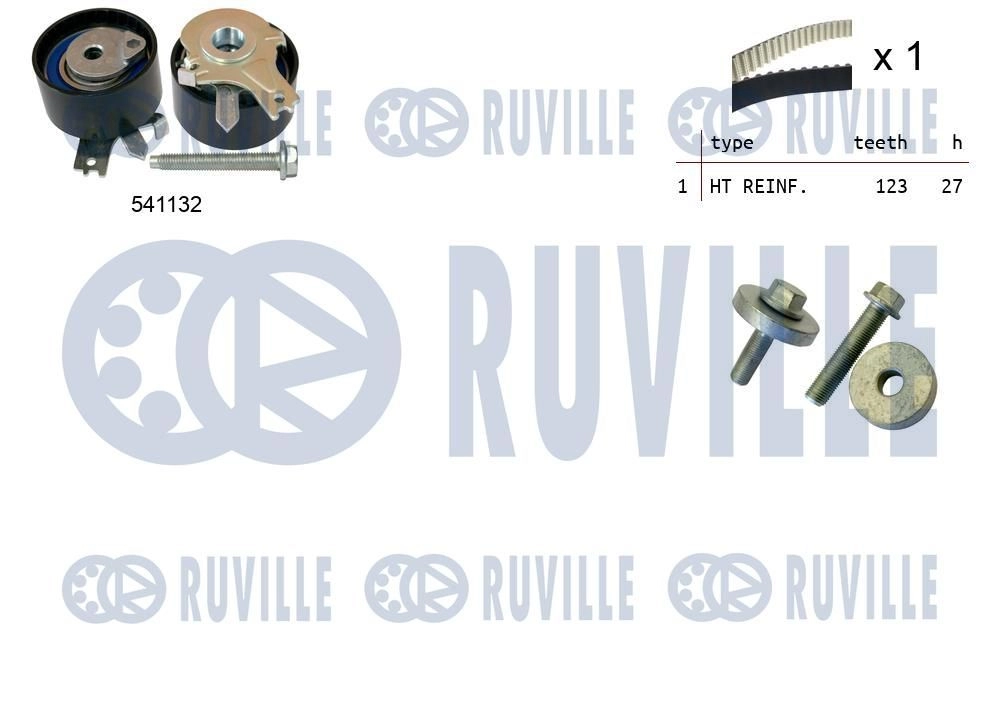Комплект ремня ГРМ RUVILLE TZF Q10 550355 1440087377 изображение 0