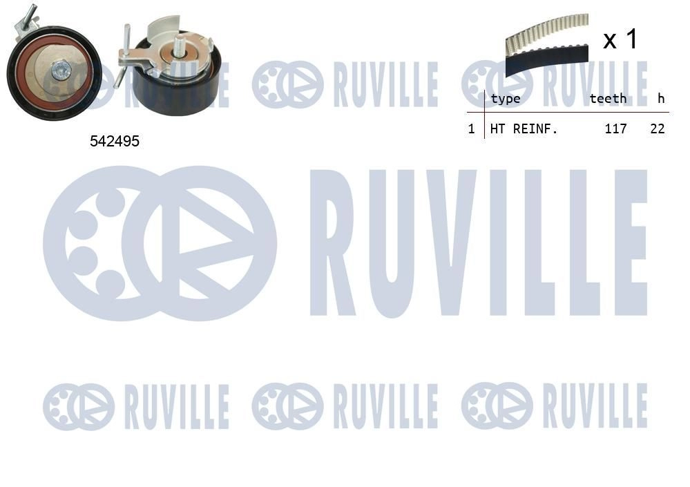 Комплект ремня ГРМ RUVILLE 550374 POXITZ H 1440087407 изображение 0