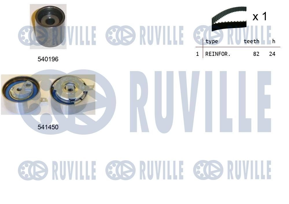 Комплект ремня ГРМ RUVILLE 1440087431 550387 EFB 2L6V изображение 0