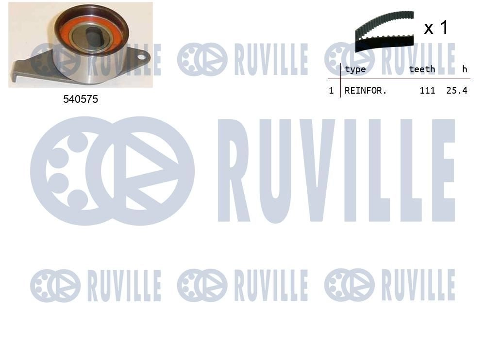 Комплект ремня ГРМ RUVILLE 550399 1440087445 F6 DAXD8 изображение 0