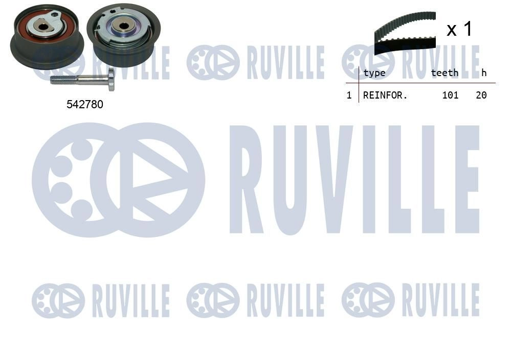 Комплект ремня ГРМ RUVILLE 550493 L4V YD32 1440087540 изображение 0