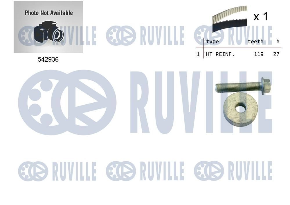 Комплект ремня ГРМ RUVILLE L11 IB2N 550501 1440087553 изображение 0