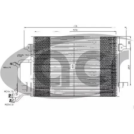 Радиатор кондиционера ACR 300045 JOQREI 3759281 73I5 YC изображение 0