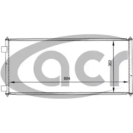 Радиатор кондиционера ACR 300063 2A59Y 3759297 6Q0NU 9Q изображение 0