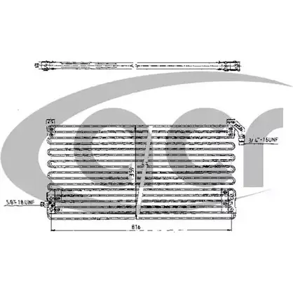 Радиатор кондиционера ACR HYONAI 3759367 ECA3 M 300143