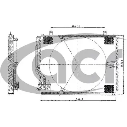 Радиатор кондиционера ACR 300193 K2X IBGH 3759400 VETZY4